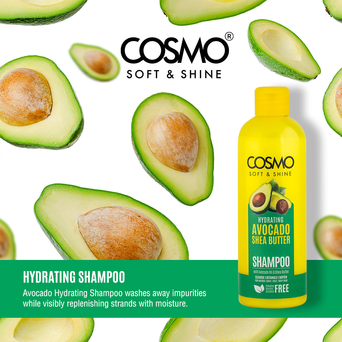 Soft & Shine Hydrating Avocado & Shea Butter Shampoo